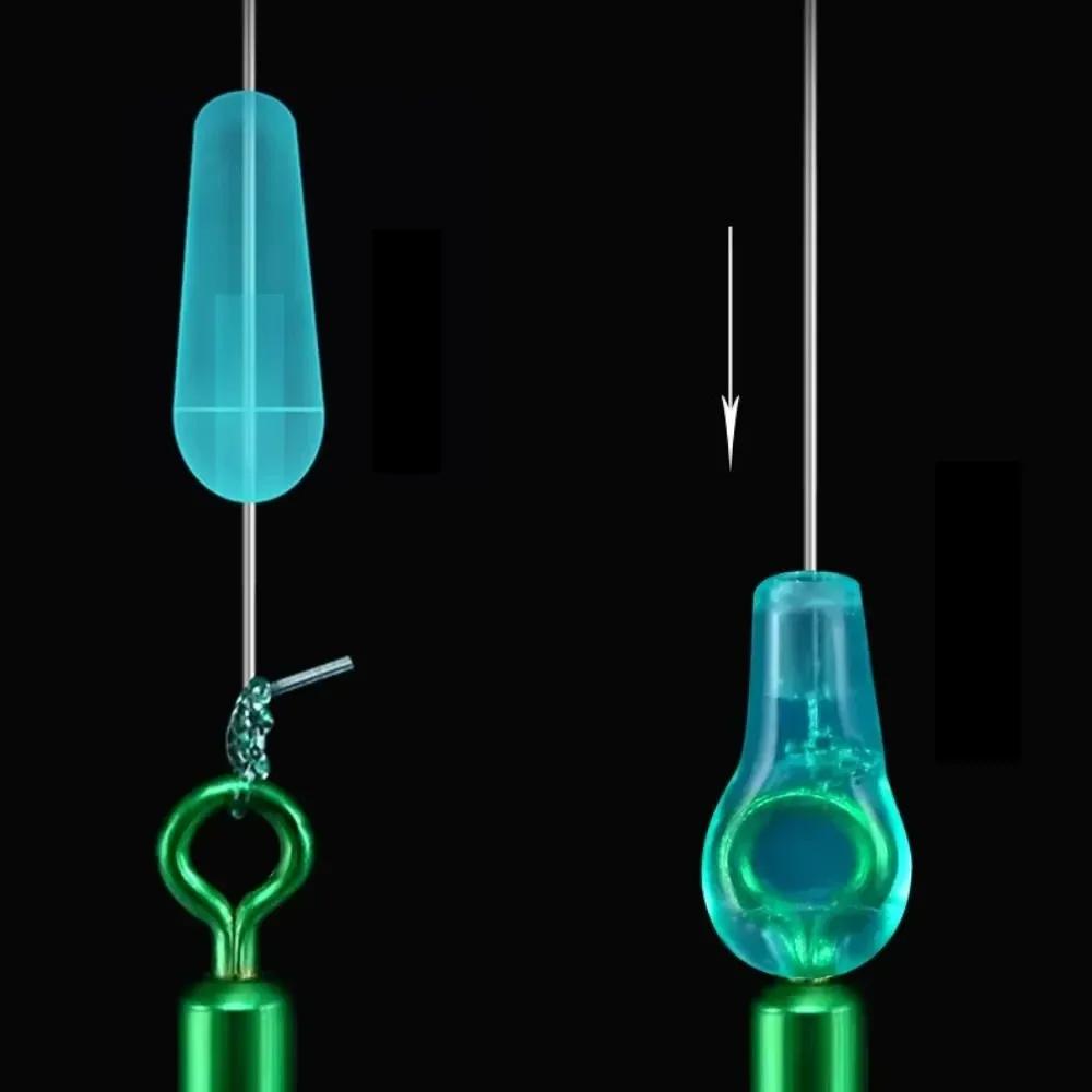 Blue Rubber Oval Stopper Fishing Float Fishing Bobber 100Pcs High Quality Rubber Space Beans Sea Carp Fly Fishing