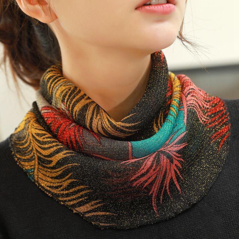 New Versatile Magic Scarf Headband Small Scarf Sunscreen Mask Hanging Ear Style Solid Color Scarves Party Gift