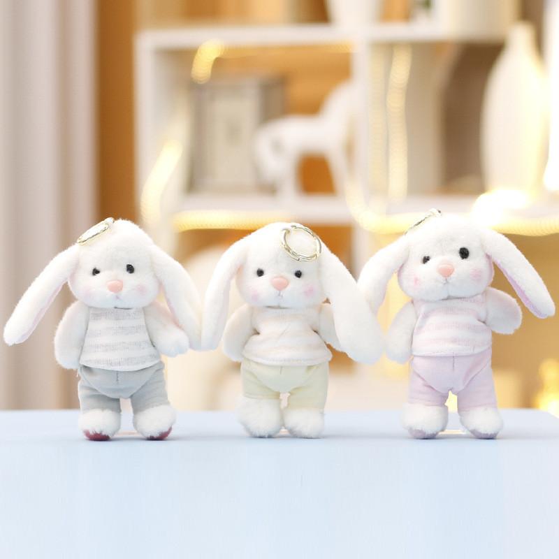 Plush Bear Toy Cute Cartoon Animal Keychain With Soft Pp Cotton For Girls Gift And Bag Decoration
