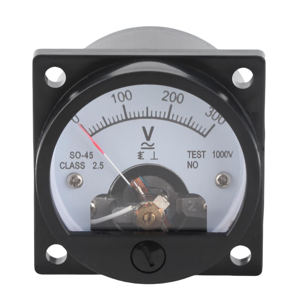 Round Voltmeter ABS Analog Dial Panel Gauge Accurate Tool for Measuring SO‑45 AC 0‑300 V