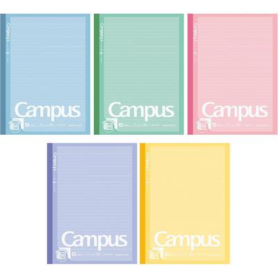 KOKUYO Campus B5 Dotted Ruled Pack Notebook, Size, Lines, 5-color (No-3HATX5)