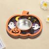 Haunted House Candle Holder Witch Cauldron Decor Creepy Halloween Centerpiece Spine-Chilling Home Decoration