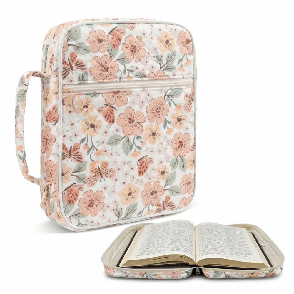 Quilted Cotton Book Bag Dustproof Book Pouch Durable Book Storage Bag  School Supplies