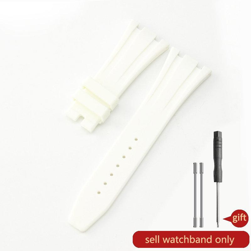 Silicone Watch Strap for AP Aibi 15400 Royal Oak Series Waterproof Sweat-Proof Rubber Watch Band Men's Accessories 26mm27mm28mm