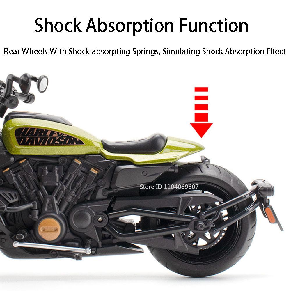 1:12 Sportsters R1 Alloy Motorbike Toy Diecast Model Car Front Wheel Steering Rear Wheel Suspension Motorcycle Boy Birthday Gift