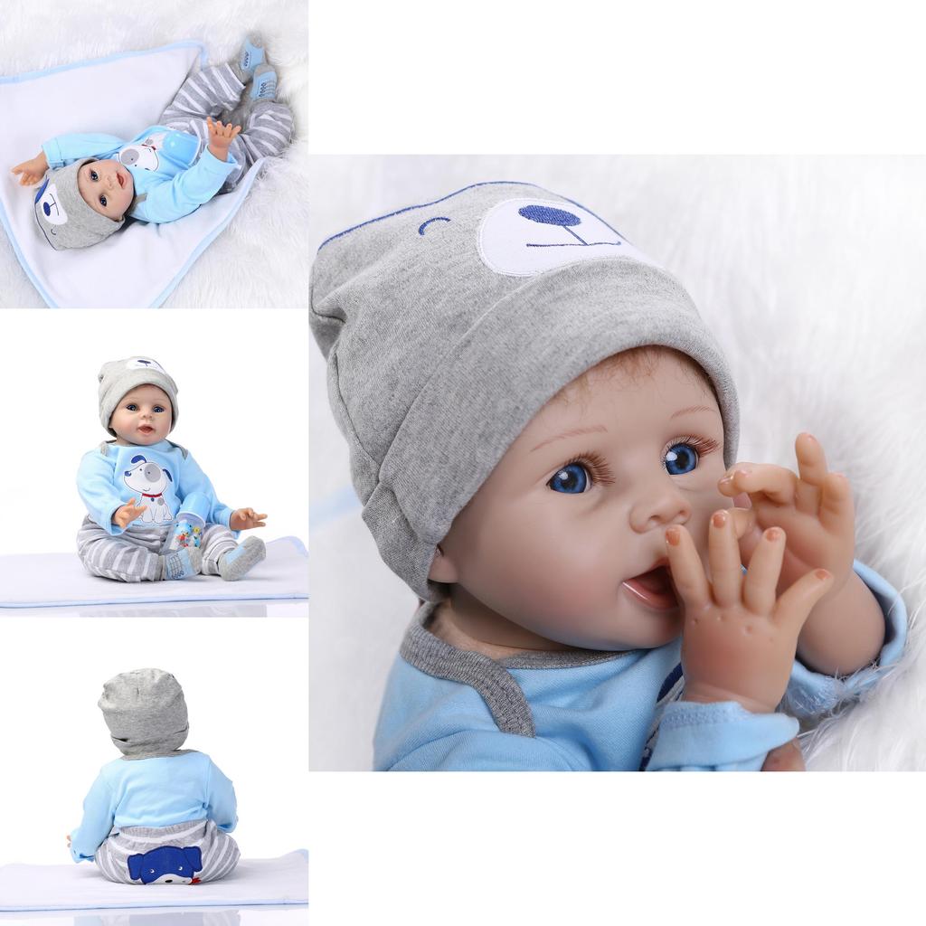 Silicone Reborn Dolls Baby Girl Exquisite Lifelike Newborn Gift For Kids**