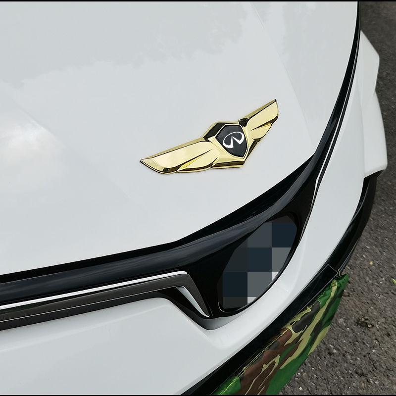 Universal 3D Car Logo for Infiniti Q50L, FX35, G25 - Modified Hood & Tail Appearance.