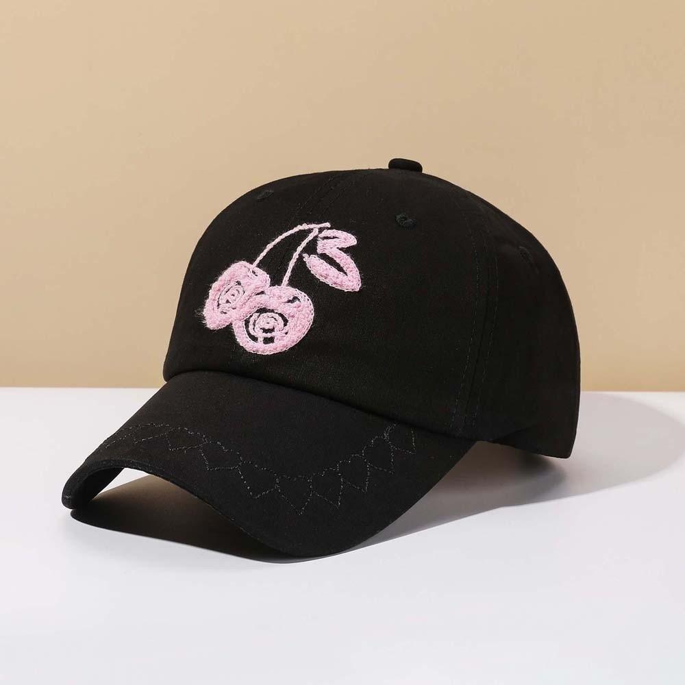 Sunscreen Cherry Baseball Cap Adjustable Sunshade Casquette Casual Embroidered Peaked Hat  Sports