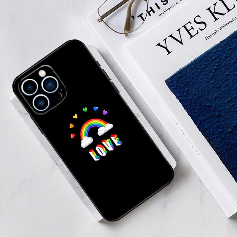 Heart Rainbow Gay Pride LGBT Case For iPhone 17 Air 15 14 11 16 Pro Max 12 13 Mini 15 16 Plus 16e Funda Silicone Cover