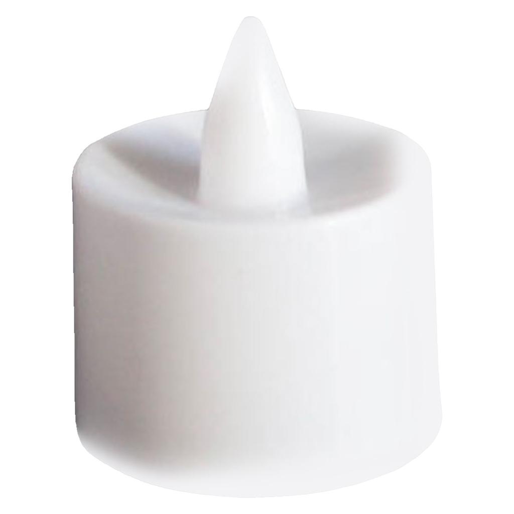 24pcs Flameless Tea Lights Candles Warm White Light Battery Operated LED Candles for Room Wedding Decor White