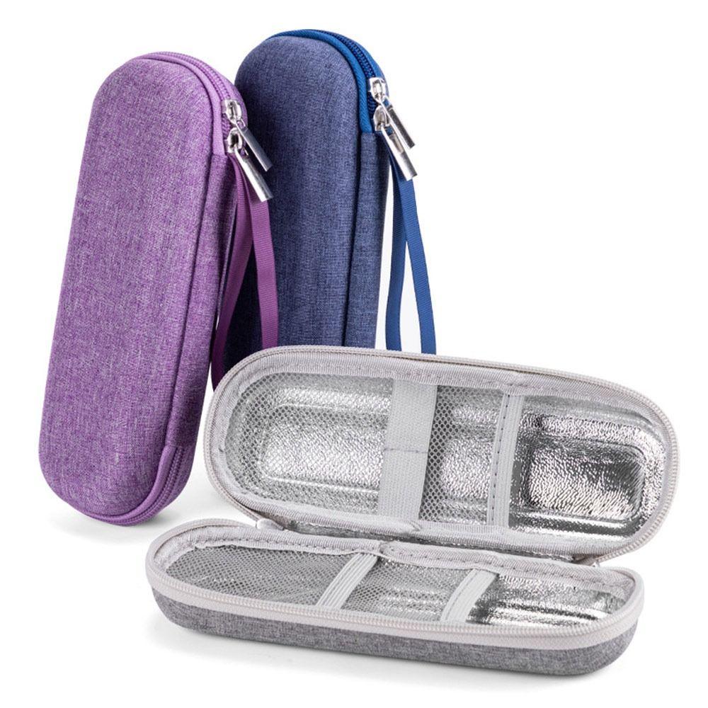 Durable EVA Insulin Cooling Bag Waterproof Thermal Insulated Pocket Pill Protector Pen Bag for Diabetics