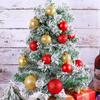 42Pcs Creative Christmas Balls Set 3/4/5cm Colorful Electroplated Christmas Hanging Balls Waterproof Plastic Xmas Tree Pendants