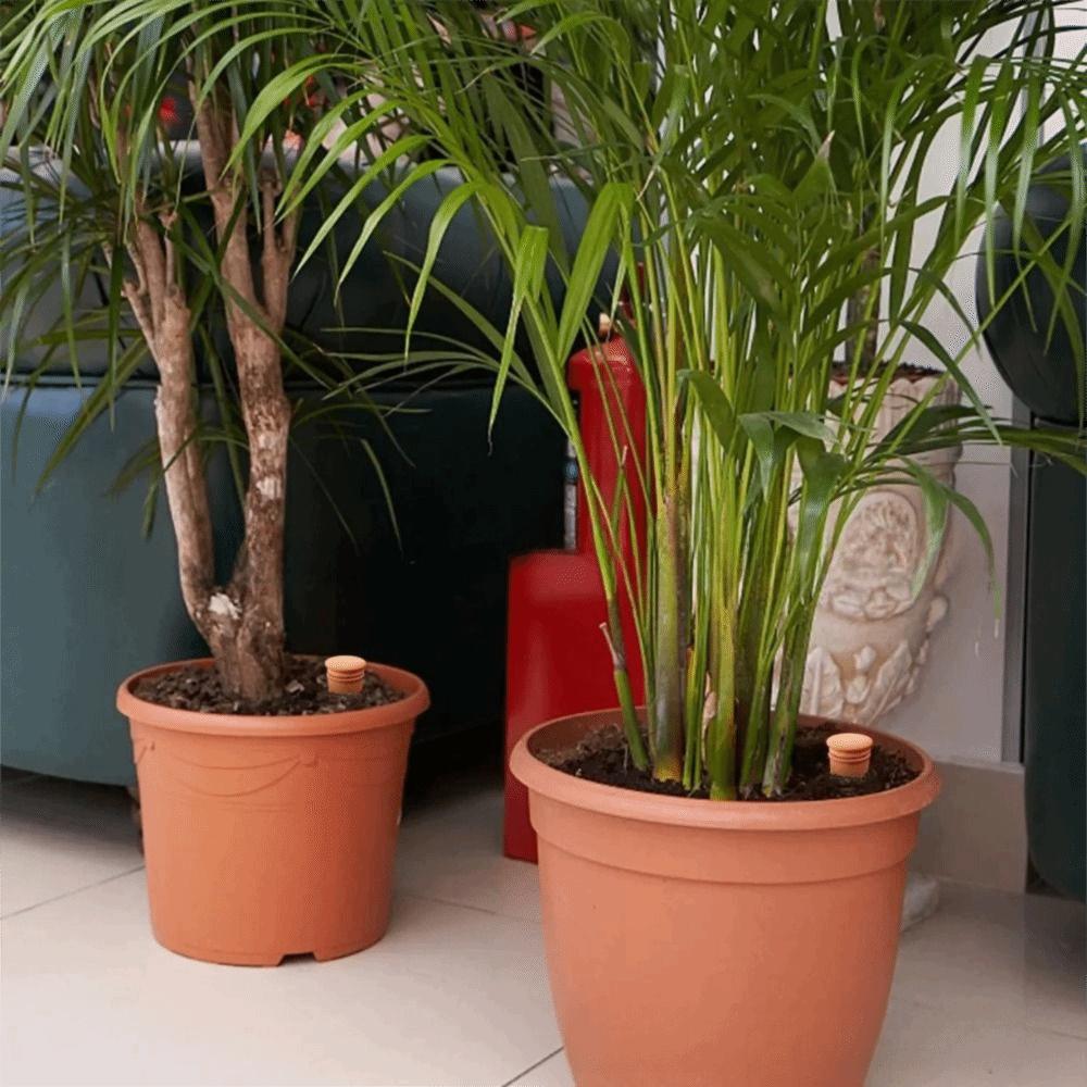 4Pcs Terracotta Material Automatic Self Watering Spikes Consistent Supply Versatile Usage Automatic Irrigation System