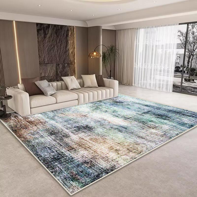 Abstrakter Teppich mit Druck Wohnzimmer Große Flächenteppiche Teppich Modernes Zuhause Wohnzimmer Dekoration Schlafzimmer Waschbarer Boden Lounge Teppich
