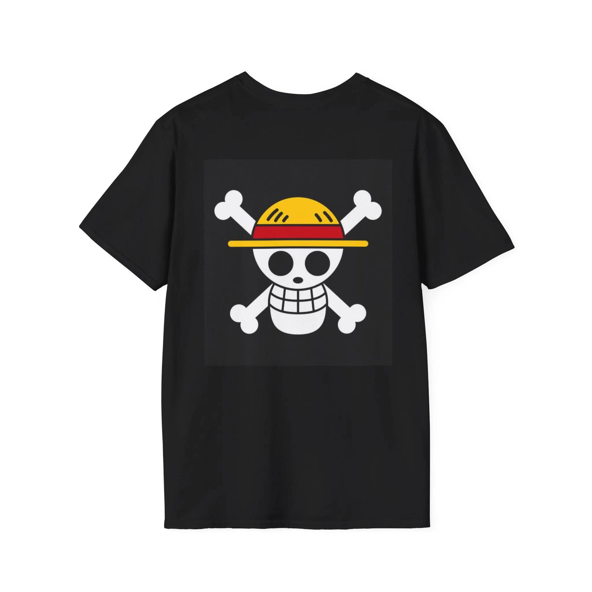

ONE PIECE Луффи Летняя Мужская Женская Футболка Японское Аниме Харадзюку Ретро Короткий Рукав Оверсайз Повседневный Фитнес Комфорт Y2k Топ S