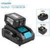 Compatible with Makita 7.2V-18V Lithium Battery Charger DC18RC MT18RC
