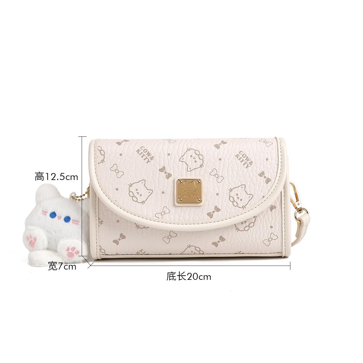 2 New shoulder messenger women s bag pink girl mobile phone bag fashionable and versatile style simple and unique style
