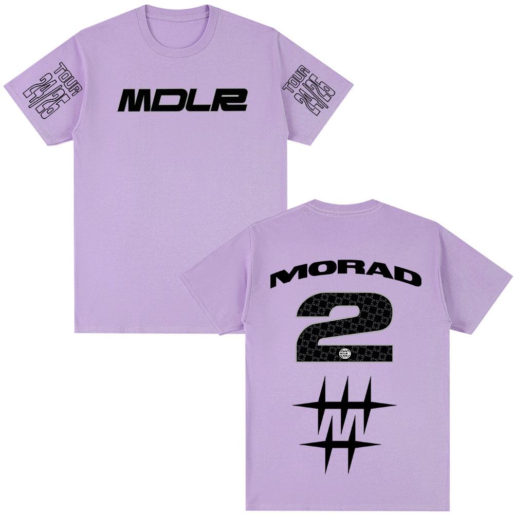 Rapper Morad MDLR Tour 2025 T-shirt Men Women Clothing Fashion Hip Hop T-shirt Cotton Casual Oversized Short Sleeve T-shirts Top