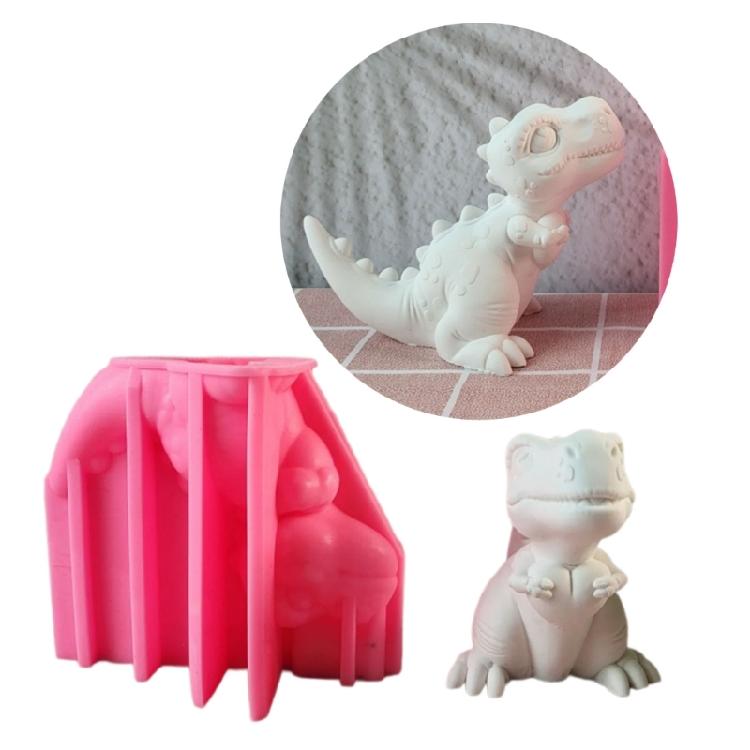 Animal Resin Mould Dinosaur Silicone Molds Ornament Plasters Molds Craft Supplies for Fondant Decoration