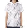 Marie Claire Short Sleeve Polka Dot UV Cooling and Heat White Women's Shirt, Pattern, Protection, Touch, Shielding, (715654)