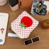 Portamonete Stile Pomodoro Pois Rossi Mini Portafoglio per Soldi Carino Stile Coreano Custodia per Rossetto Auricolari Borsette Borse