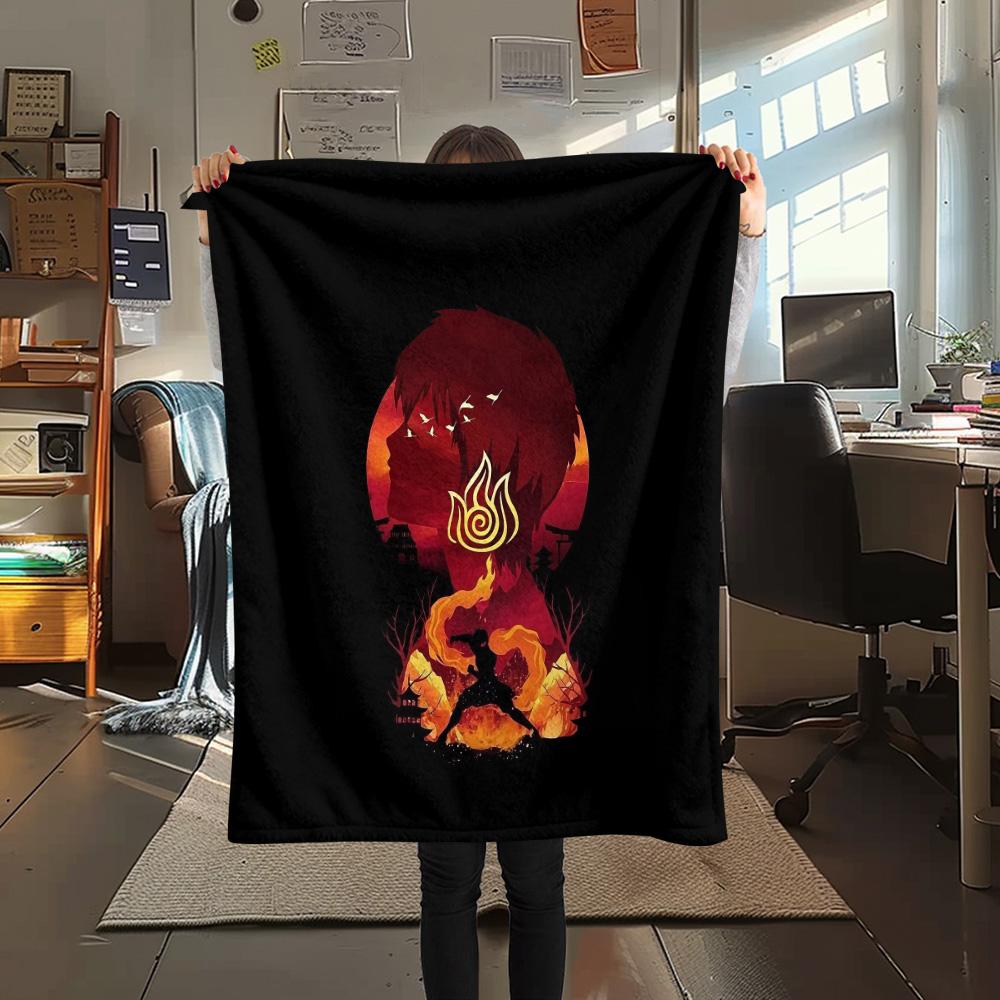 Avatar: The Last Airbender  Print Flannel Blanket, High Quality Comfortable for All Seasons, Home Decor, Warmth and Comfort