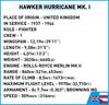 COBI HAWKER HURRICAN MK.I 5728