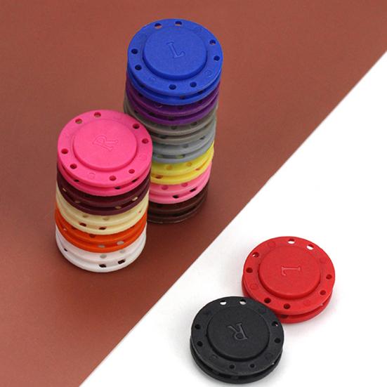 1 paio di bottoni automatici magnetici invisibili con design a 8 fori, forte aspirazione, bottoni magnetici per abbigliamento per cappotto