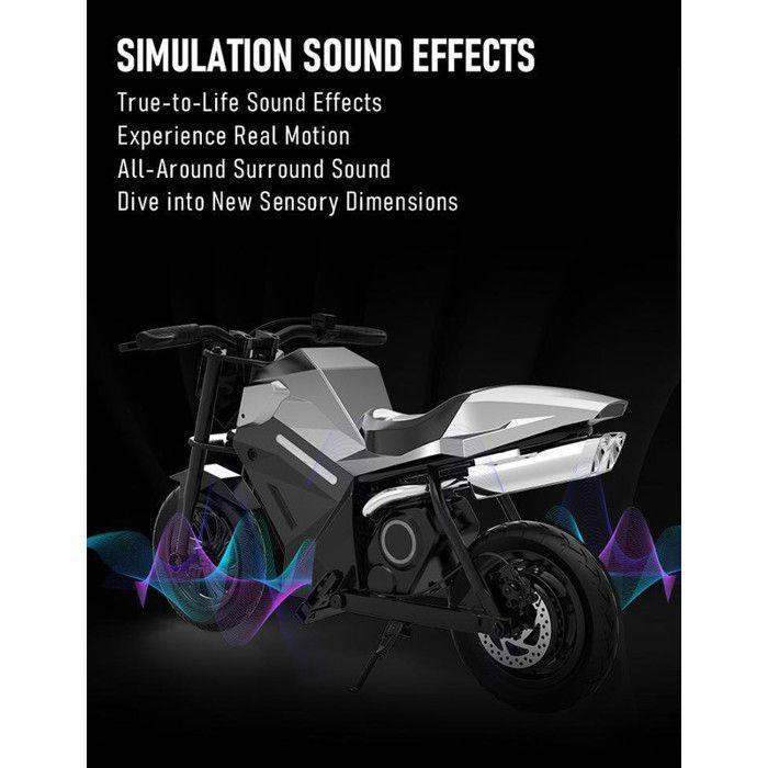 OVIVO ADV250 - Elektrická motorka pro děti - 21,6 V 4 Ah - Maximální dojezd 14 km - 12,5 palce - Stříbrná