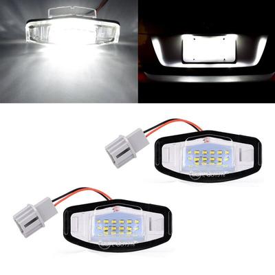 2x bílá LED světla SPZ Světla Bez chyb Pro Honda Accord Odyssey Civic Sedan City Acura MDX TSX ILX RDX RL TL