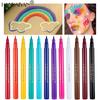 Handaiyan 12-teiliges schnelltrocknendes, wischfestes mattes farbiges Flüssig-Eyeliner-Set
