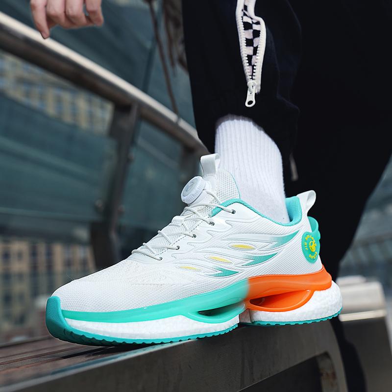 New high quality student mesh sports shoes Fashion breathable running shoes youth leisure popcorn men's shoes