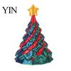 Christmas Stocking Stuffers 3D Printed Spiral Tree, Golden Star Topper Tree Fidget Shape Toys Toy, Cone Desk Decor for Anxiety Stress Relief Portable