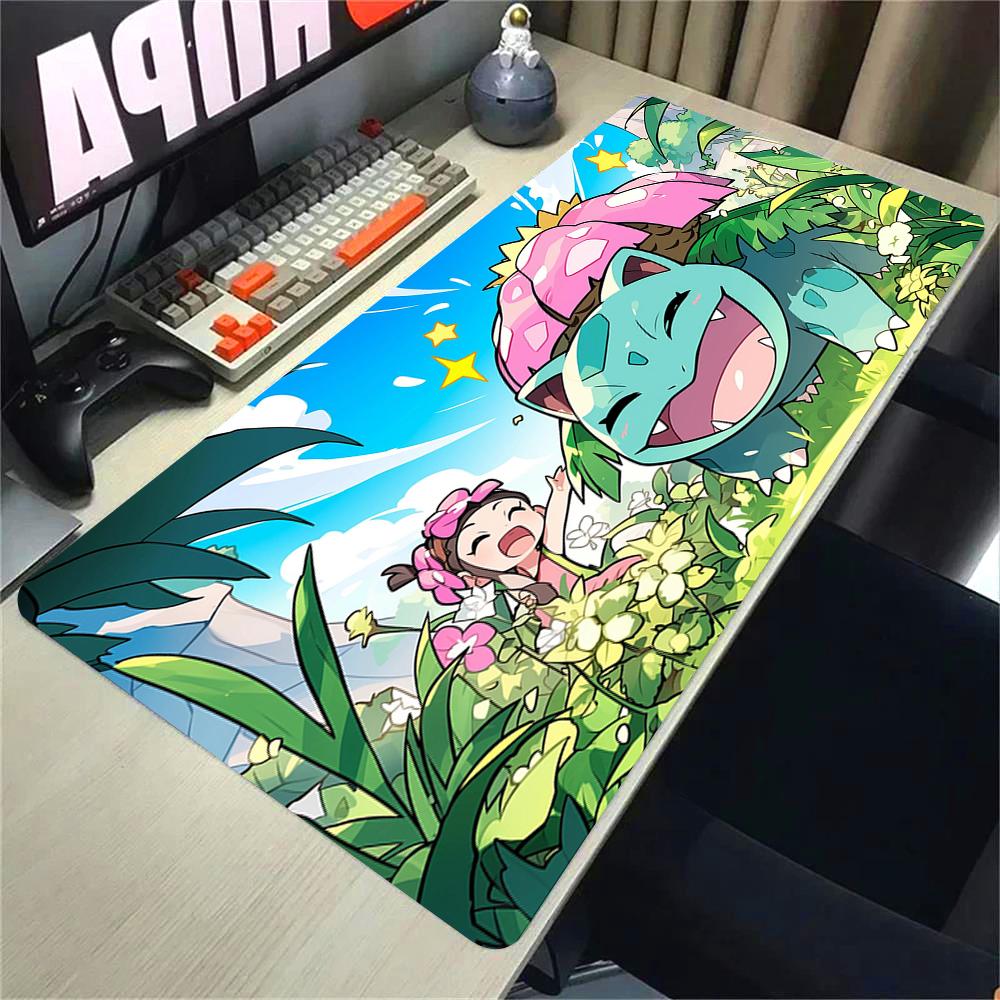 Gamer XXL Custom Mouse Mat P-pokemonS Cartoon Mouse Pad Desk Mat Table of Office Carpet Gamer Natural Rubber Mice Pad Mousepad