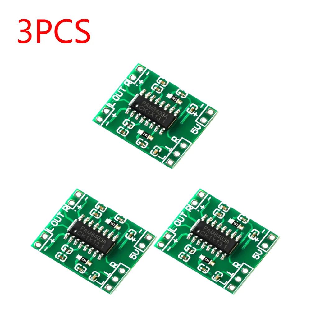 PAM8403 Audio Power Amplifier Module 2.5V-5.5V 2 Channels Super Mini Stereo Audio AMP Board Class D USB Power Supply for Arduino