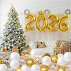 Christmas Latex Balloons Santa Claus Snowman New Year 2026 Balloon Confetti Baloon For Xmas Party Supplies Christmas Decor 2026