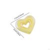 80 Acrylic Heart Beads for Craft Projects, Loose Spacer Jewelry