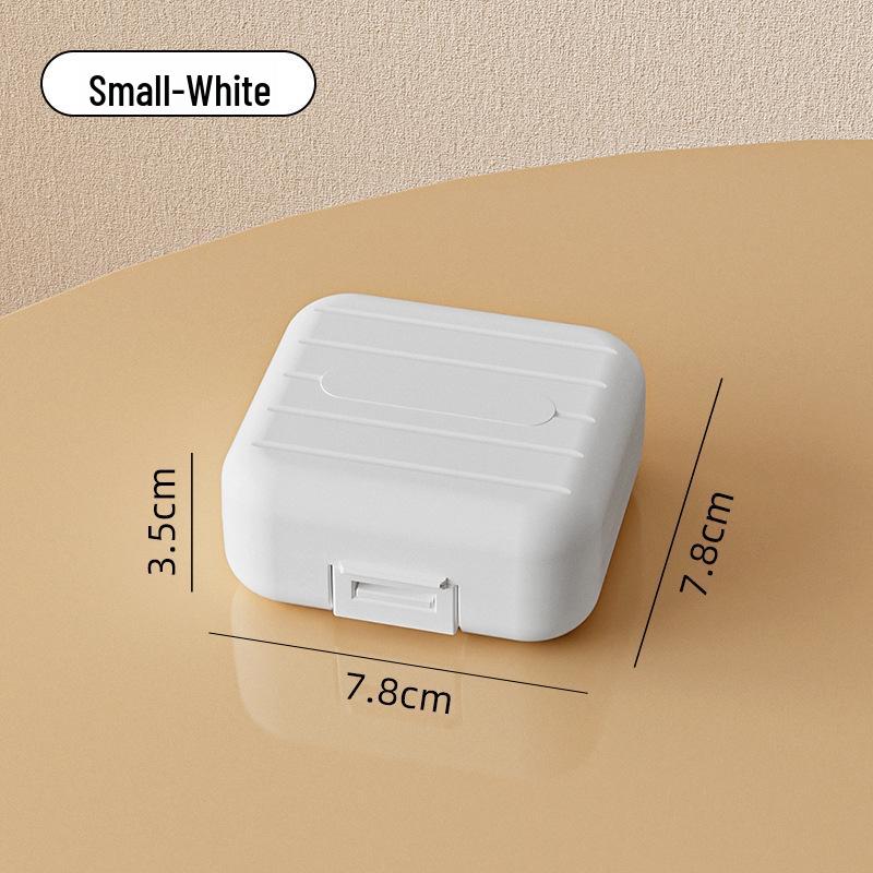 Compact 7-Compartment Snap-On Pill Organizer