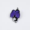 Funny Cartoon Butterfly Wing Cat Brooch: Versatile Metal Animal Badge with Drip Oil for Backpack Accessory
