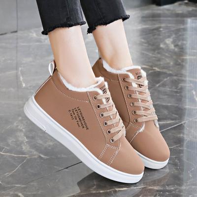 Winter Velvet Flat Sneakers for Women Fashionable and Comfortable Snow Shoes Thickened and Warm Student Casual Cotton Shoes