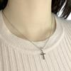 Silver Cross with Cubic Zirkonia (1987230)