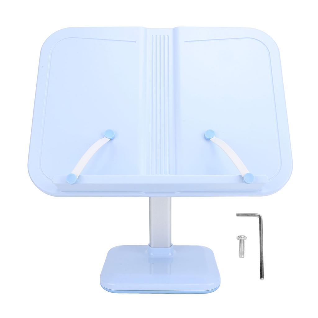 Adjustable Book Holder with Page Clips Multi Angle Adjustment Aluminum Children Reading Stand for La