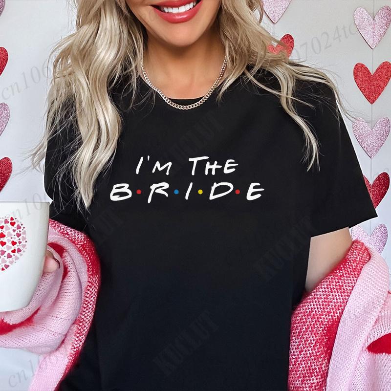I The Birde  Groom Tshirt Bachelorette Farewell Party Tee Team Bride Shirt Bridal Shower Wedding Tops EVJF Bridesmaid Blouses