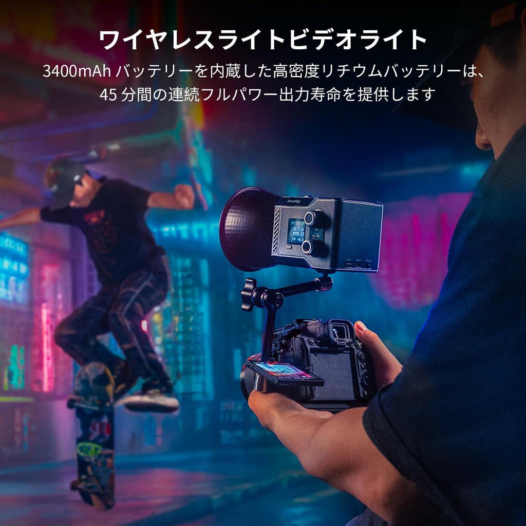 SmallRig RC 60C RGB LED Video Color PD Fast Manual and App Ideal for with 12 Light Light Edition 4808 Light, 2500K-10000K Temperature, Charging,