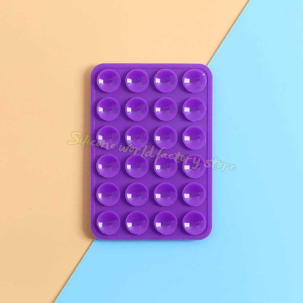 Silicone World Multifunctional Double-sided Silicone Suction Phone Holder Phone Case Anti-Slip Back Stickers Mat Wall Stand