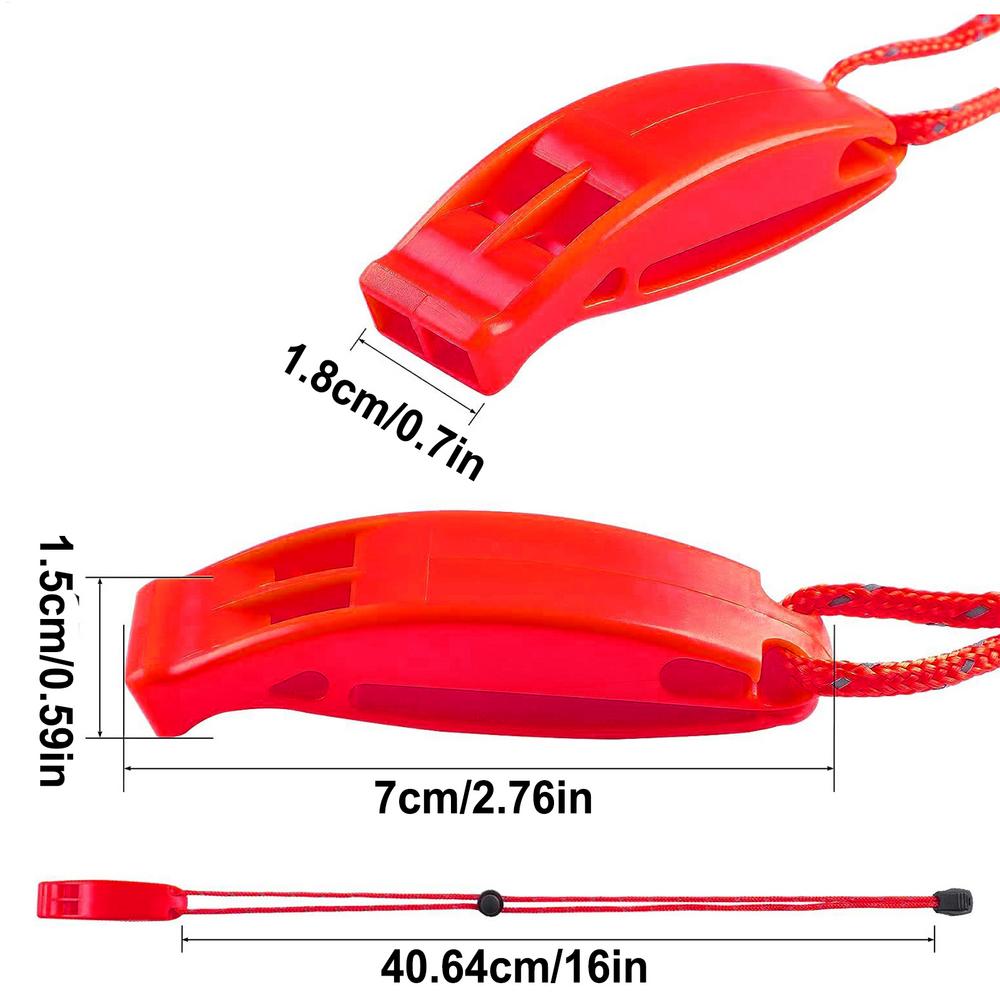 

1PC Emergency Whistles with Lanyard Safety Whistles for Kayak Life Jackets Lifeboats Fishing Boats Camping Hiking Hunting красный