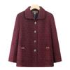 Grandma's Spring Loose Cardigan: Women's Elderly Lapel Top for Mom - New Seasonal Outerwear