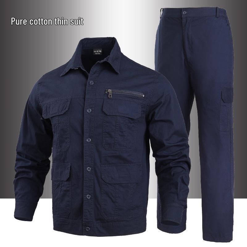 

Чоловічий та жіночий бавовняний робочий костюм - Захист для роботи на відкритому повітрі та уніформа для військової підготовки, армійський зелений 180 [Suggest Weight 140-160 kg]