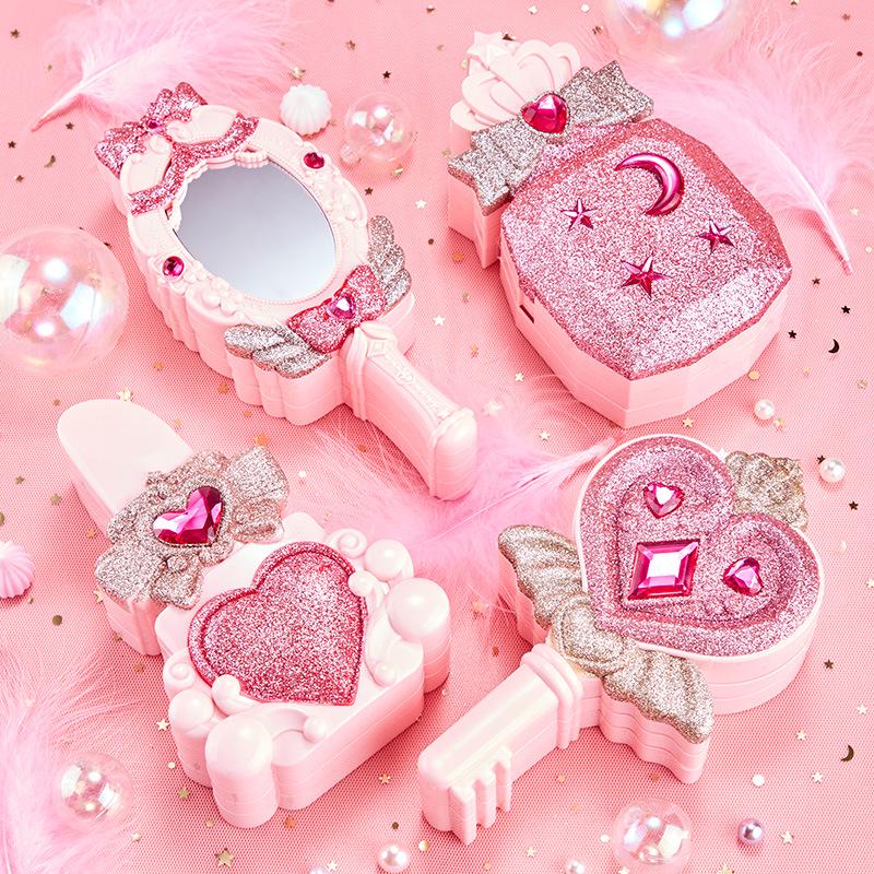 Set de jucării de machiaj pentru copii: Ruj și Kit Cosmetic pentru Fete cu Vârsta Între 3-6 Ani - Ediție Casă de Joacă