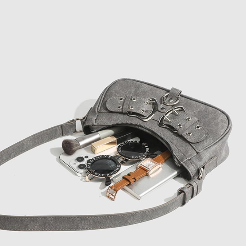 Women's Bag Shoulder Bags New Fashion American Grey Trend Cool Axillary Bags Leisure Versatile Korean Outdoor Handheld Bags